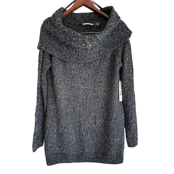 Tahari “Mara” Cowl Neck Multi‑Textured Knit Sweater NWT Size S - Picture 1 of 7